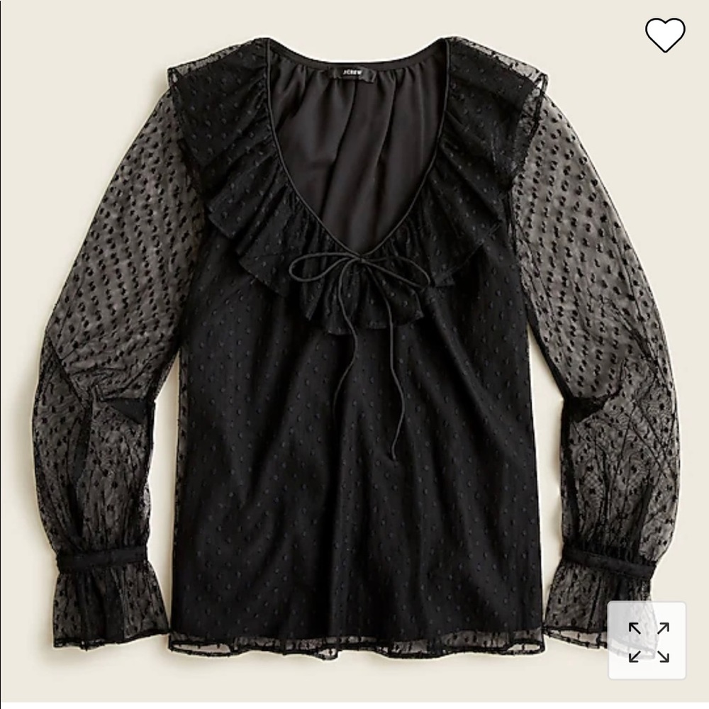 J Crew Clip Dot Top